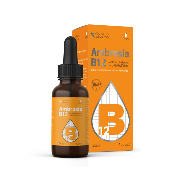 Ambrosia В12 1000μg  + фолиева киселина капки