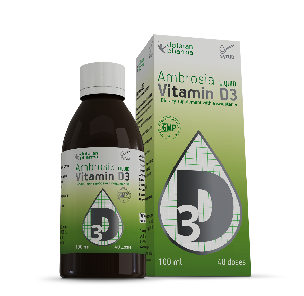 Амброзия ВИТАМИНД3 100ml     хранителна добавка с подсладител